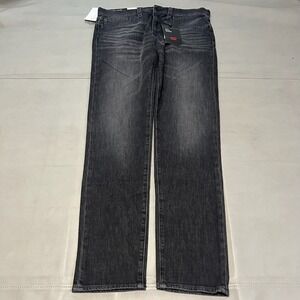 New Levi Premium 512 Slim Taper Fit Jean Men Black Denim Pant Y2K Skate-34x32-